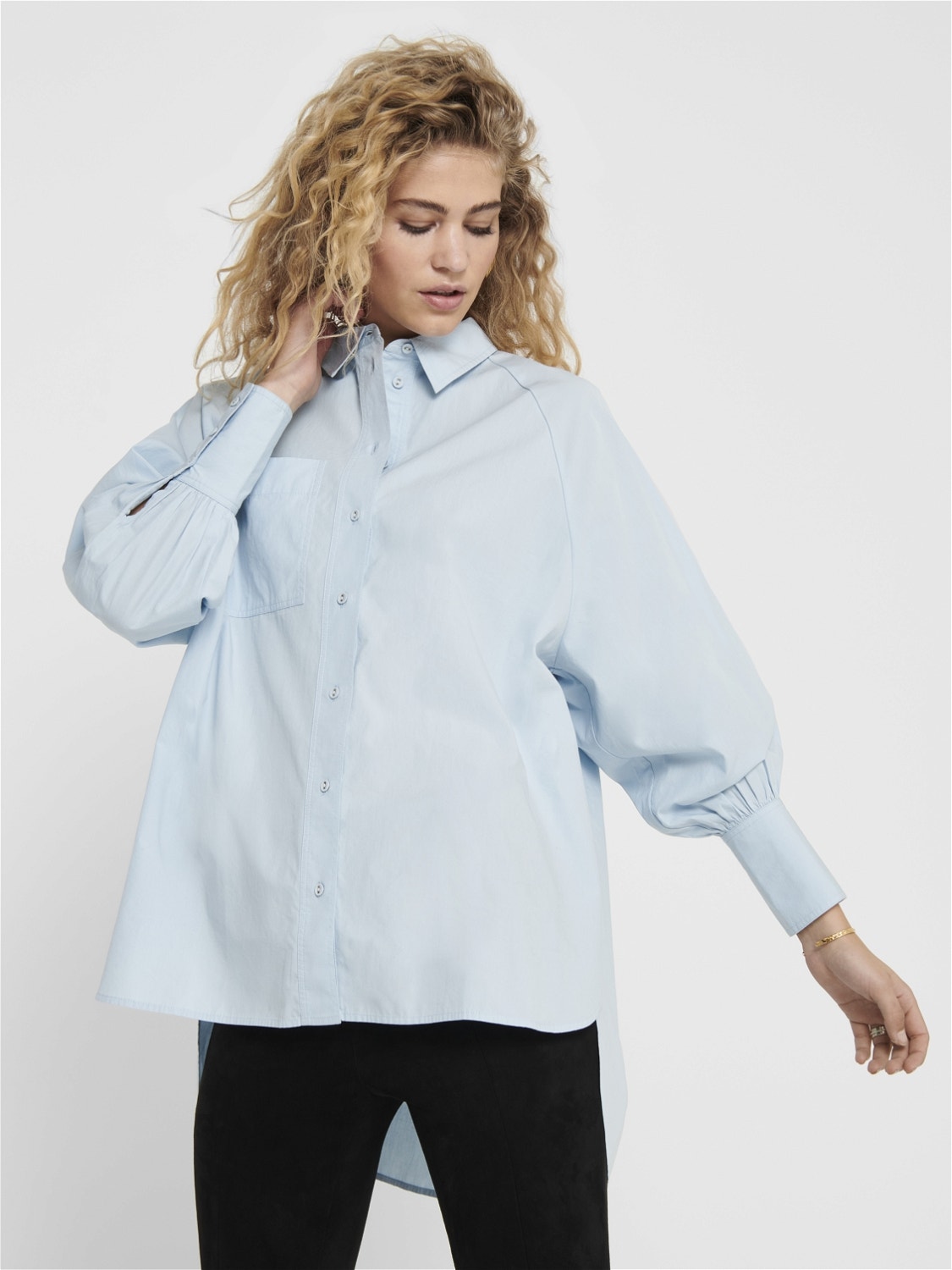 ONLY Coupe oversize Chemise -Cashmere Blue - 15221527
