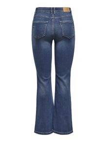 ONLY Jeans Flared Fit Taille haute -Medium Blue Denim - 15221571