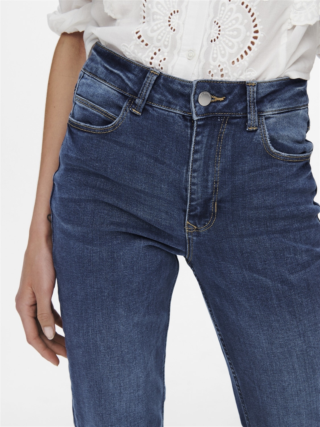 ONLY Flared Fit High waist Jeans -Medium Blue Denim - 15221571