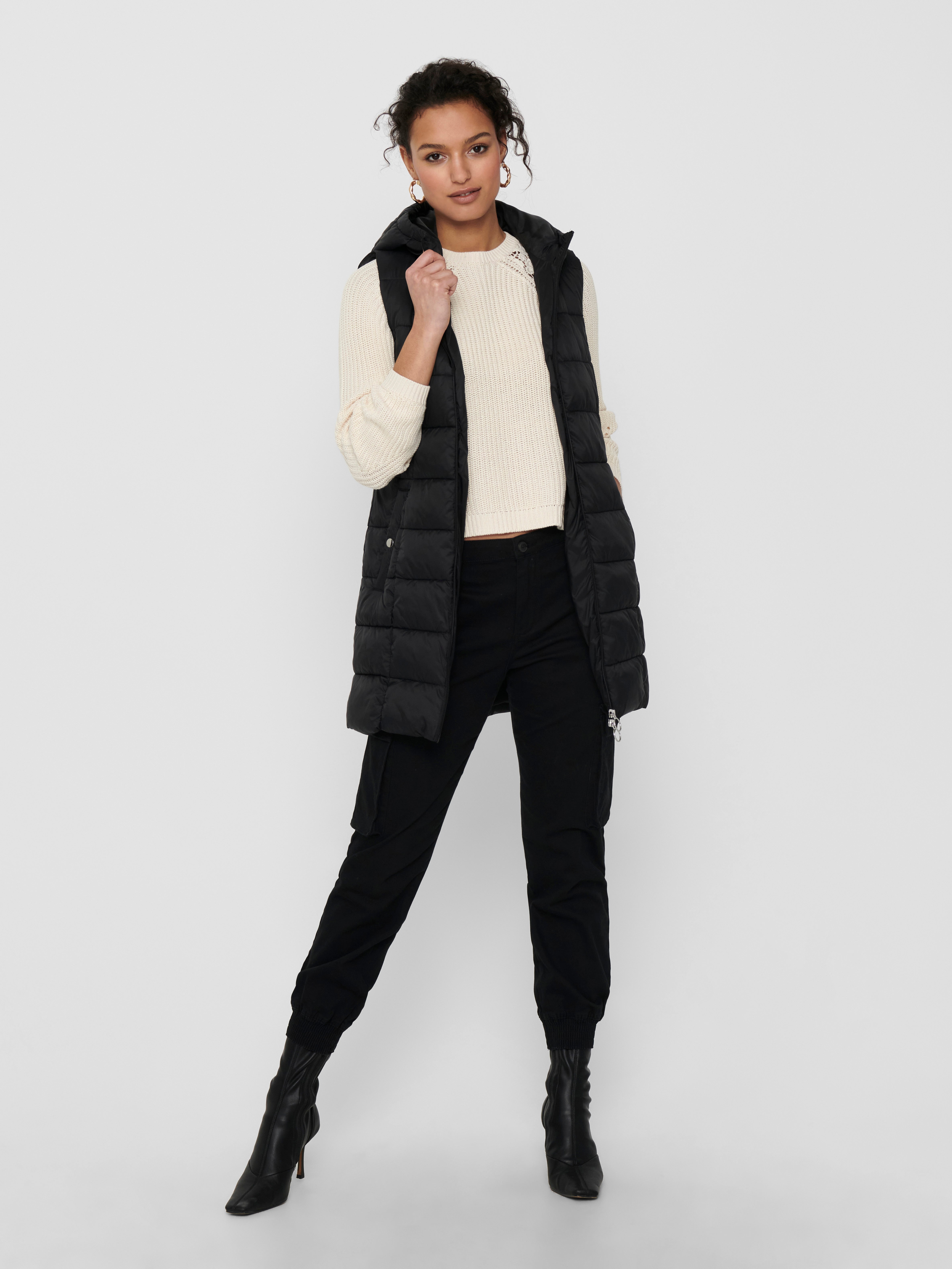 plus size black waistcoat