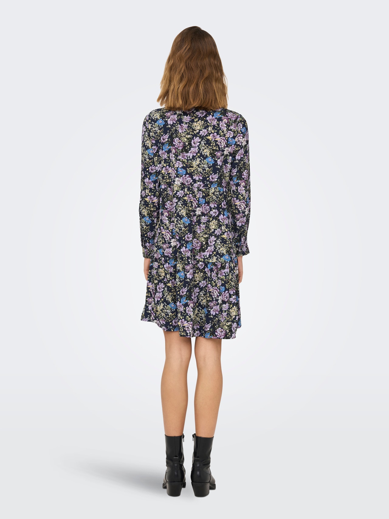 ONLY Mini kjole med print  -Black Iris - 15221987