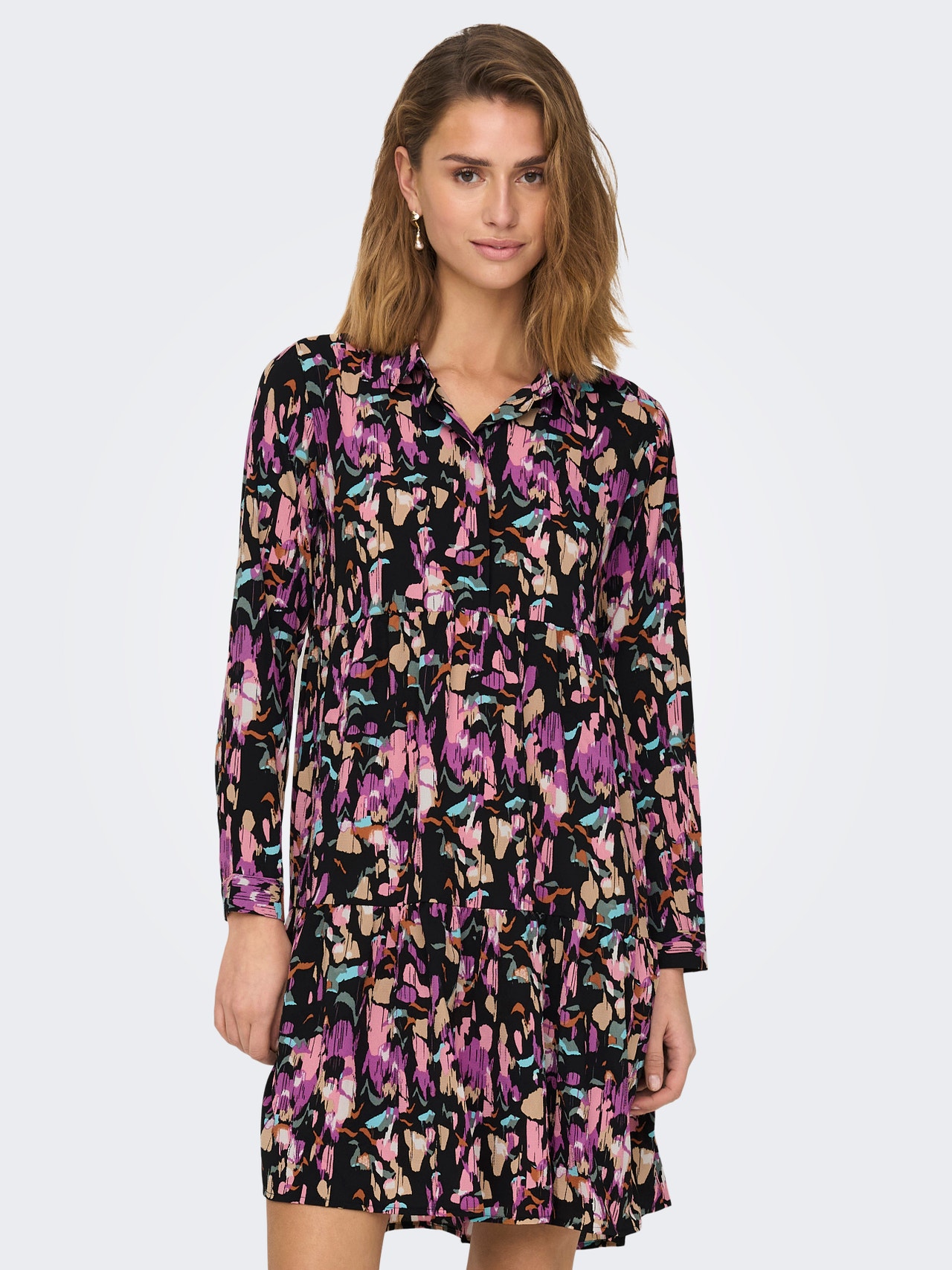 ONLY Mini dress with print  -Black - 15221987