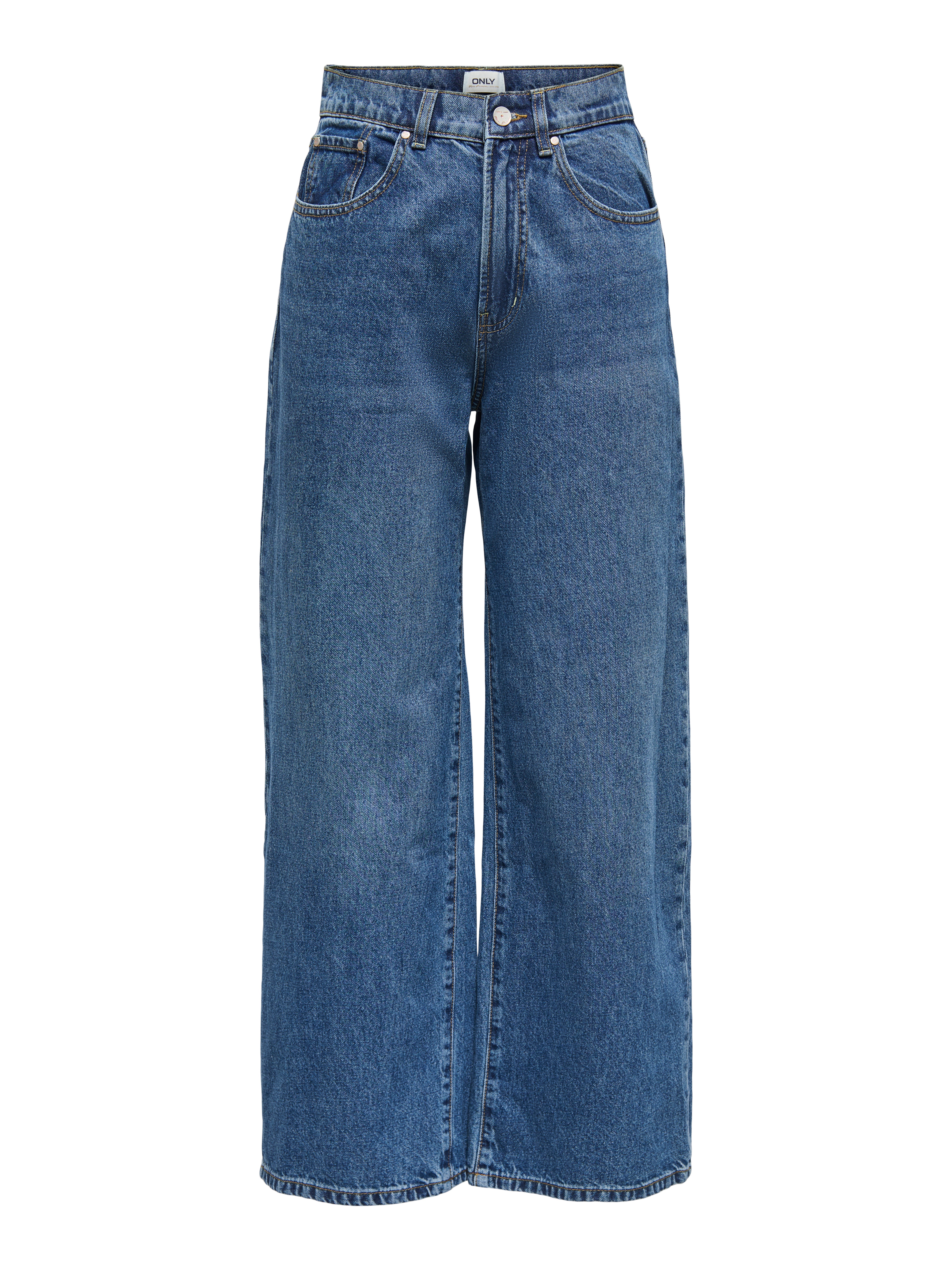 Thumbnail - Onlhope Hohe Taille Weiter Beinschnitt Jeans