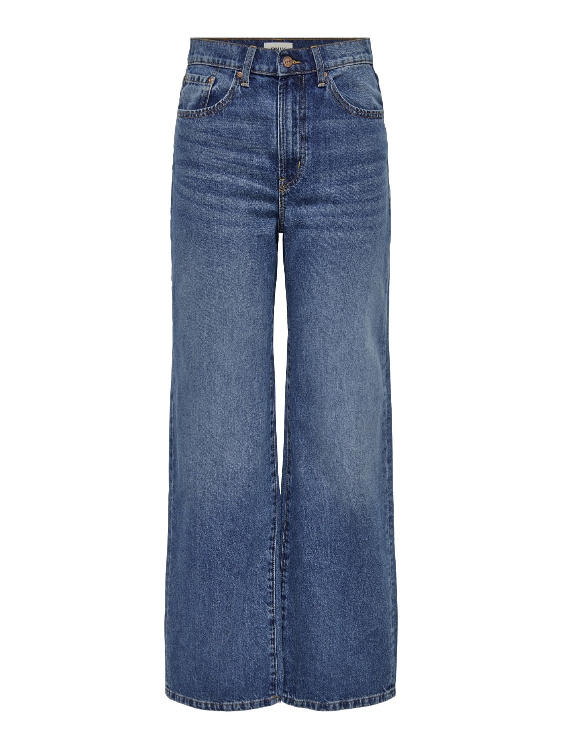 ONLY Wide Leg Fit High waist Jeans -Medium Blue Denim - 15222046