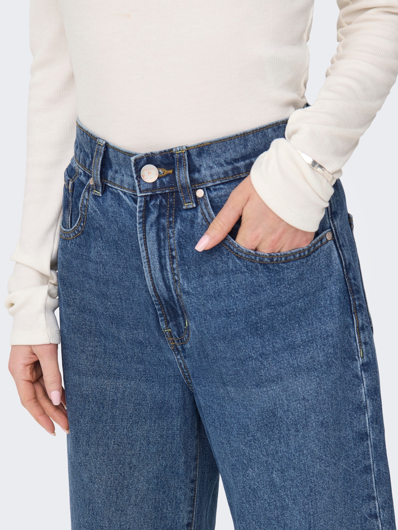 Onlhope Low Waist Wide DNM Tai194 Noos, Light Medium Blauw Denim, 30W x 34L Onlhope Low Waist Wide DNM Tai194 Noos, Light Medium Blauw Denim, 30W x 34L