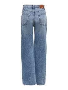 ONLY ONLHope life wide high waisted jeans -Light Blue Denim - 15222070