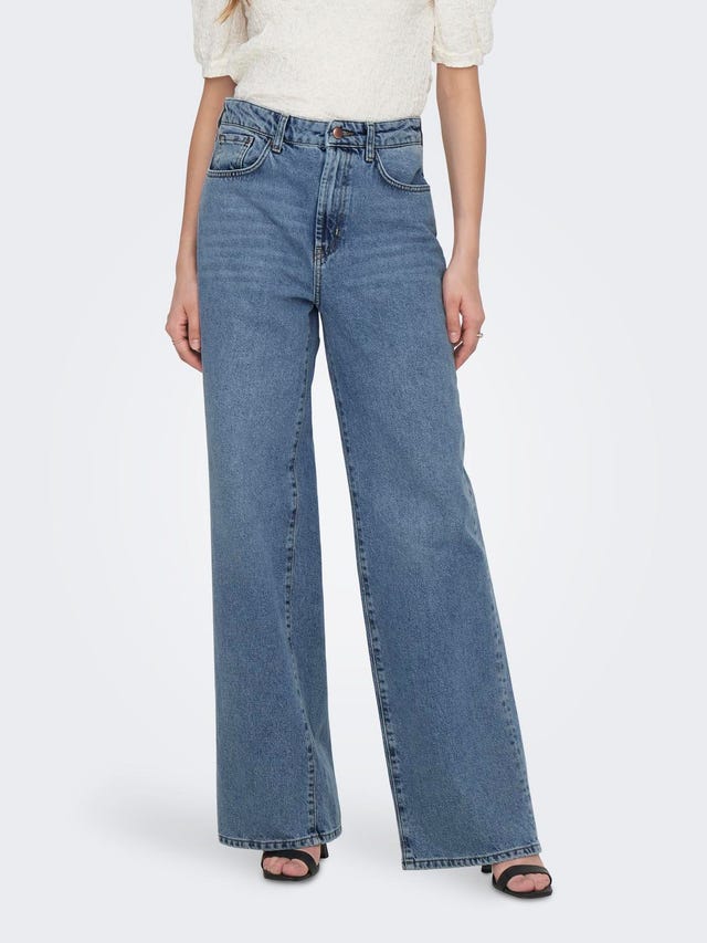ONLY Weiter Beinschnitt Hohe Taille Jeans - 15222070