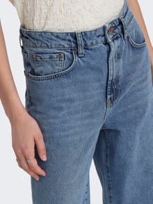 ONLY Jeans Wide Leg Fit Taille haute -Light Blue Denim - 15222070