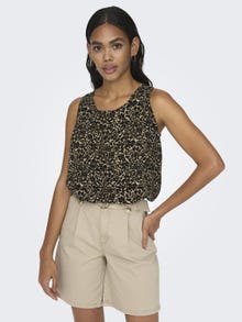 ONLY o-neck top -Toasted Coconut - 15222167