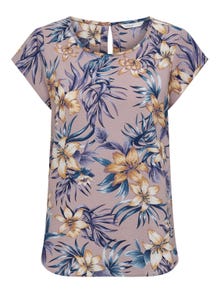 ONLY Top with print -Woodrose - 15222172