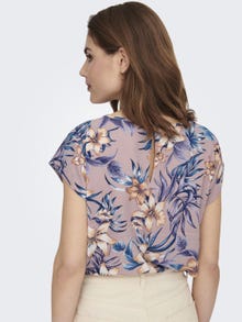 ONLY Printed Top -Woodrose - 15222172