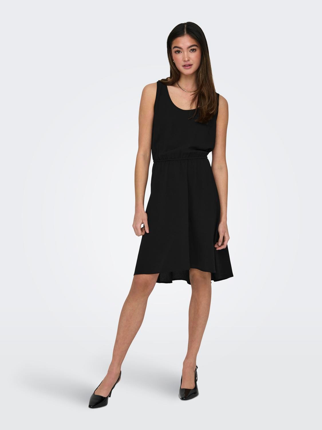 ONLY Regular fit O-hals Korte jurk -Black - 15222203