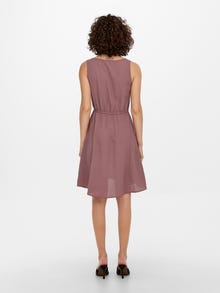 ONLY Regular fit O-hals Korte jurk -Rose Brown - 15222203