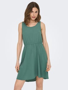 ONLY Regular Fit Round Neck Short dress -Blue Spruce - 15222203