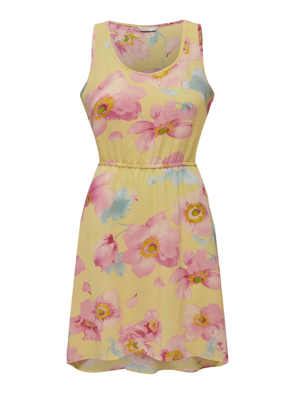 ONLY Printed Dress -Lemon Meringue - 15222204