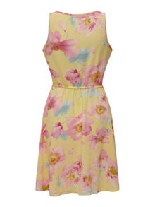ONLY Mini o-neck dress -Lemon Meringue - 15222204