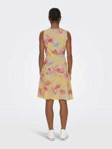 ONLY Mini o-hals kjole -Lemon Meringue - 15222204