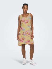 ONLY Printed Short Dress -Lemon Meringue - 15222204