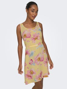 ONLY Mini o-hals kjole -Lemon Meringue - 15222204