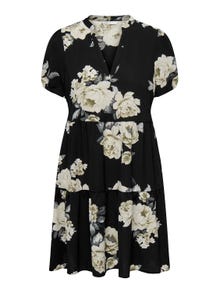 ONLY Mini v-hals kjole -Black - 15222212