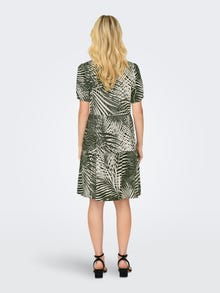 ONLY Mini o-hals kjole med mønster -Forest Night - 15222215