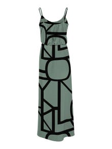 ONLY Normal geschnitten Rundhals Verstellbare Träger Langes Kleid -Lily Pad - 15222217