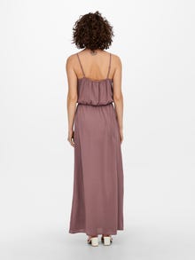 ONLY Regular fit O-hals Lange jurk -Rose Brown - 15222218