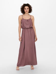ONLY Robe longue Regular Fit Col rond -Rose Brown - 15222218