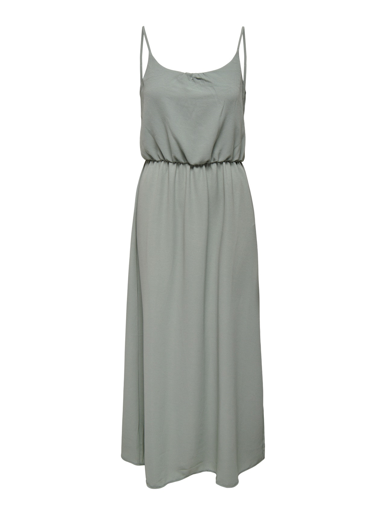 ONLY Normal geschnitten Rundhals Langes Kleid -Slate Gray - 15222218