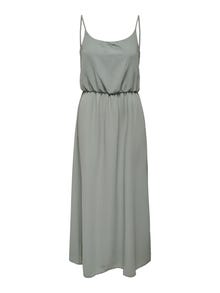 ONLY Regular fit O-hals Lange jurk -Slate Gray - 15222218