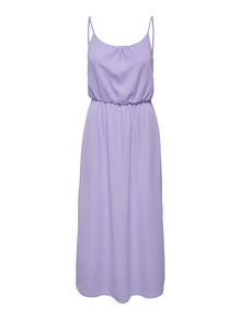 ONLY Normal geschnitten Rundhals Langes Kleid -Lavender - 15222218