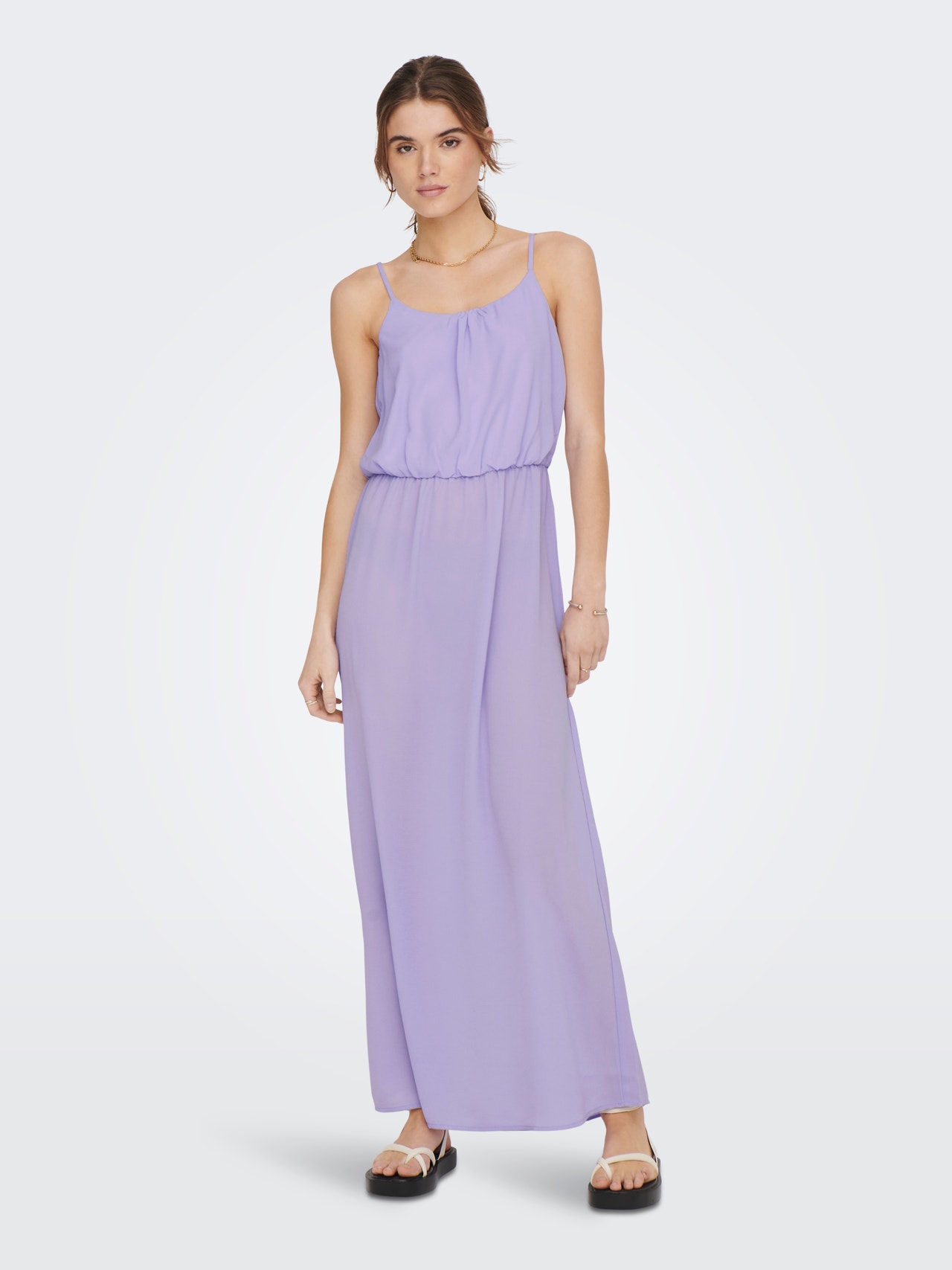 ONLY Solid colored Maxi dress -Lavender - 15222218