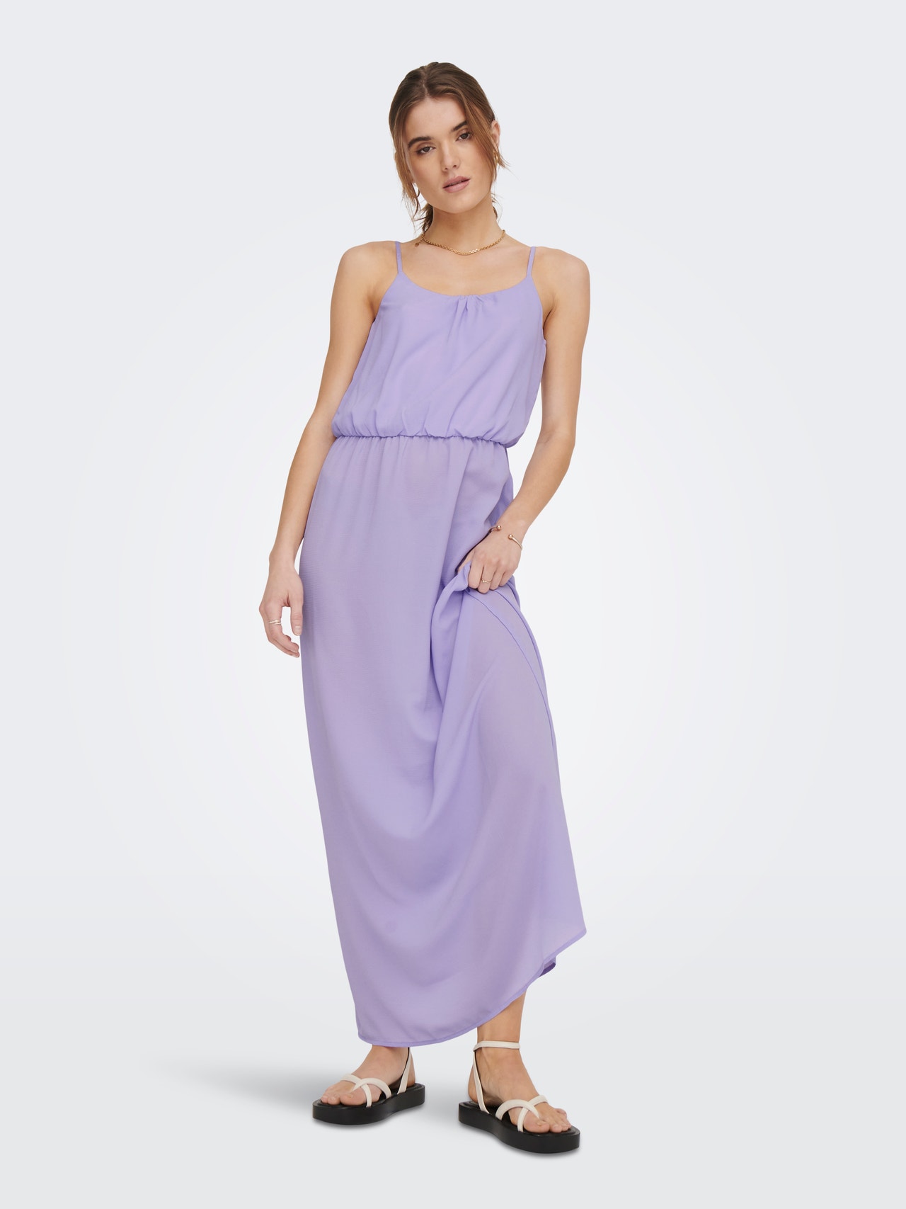 ONLY Robe longue Regular Fit Col rond -Lavender - 15222218