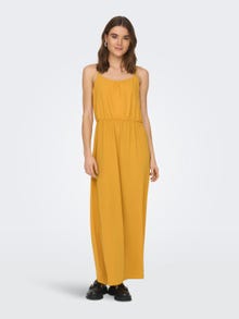 ONLY Regular Fit Round Neck Long dress -Mango Mojito - 15222218