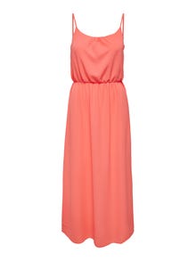 ONLY Robe longue Regular Fit Col rond -Georgia Peach - 15222218