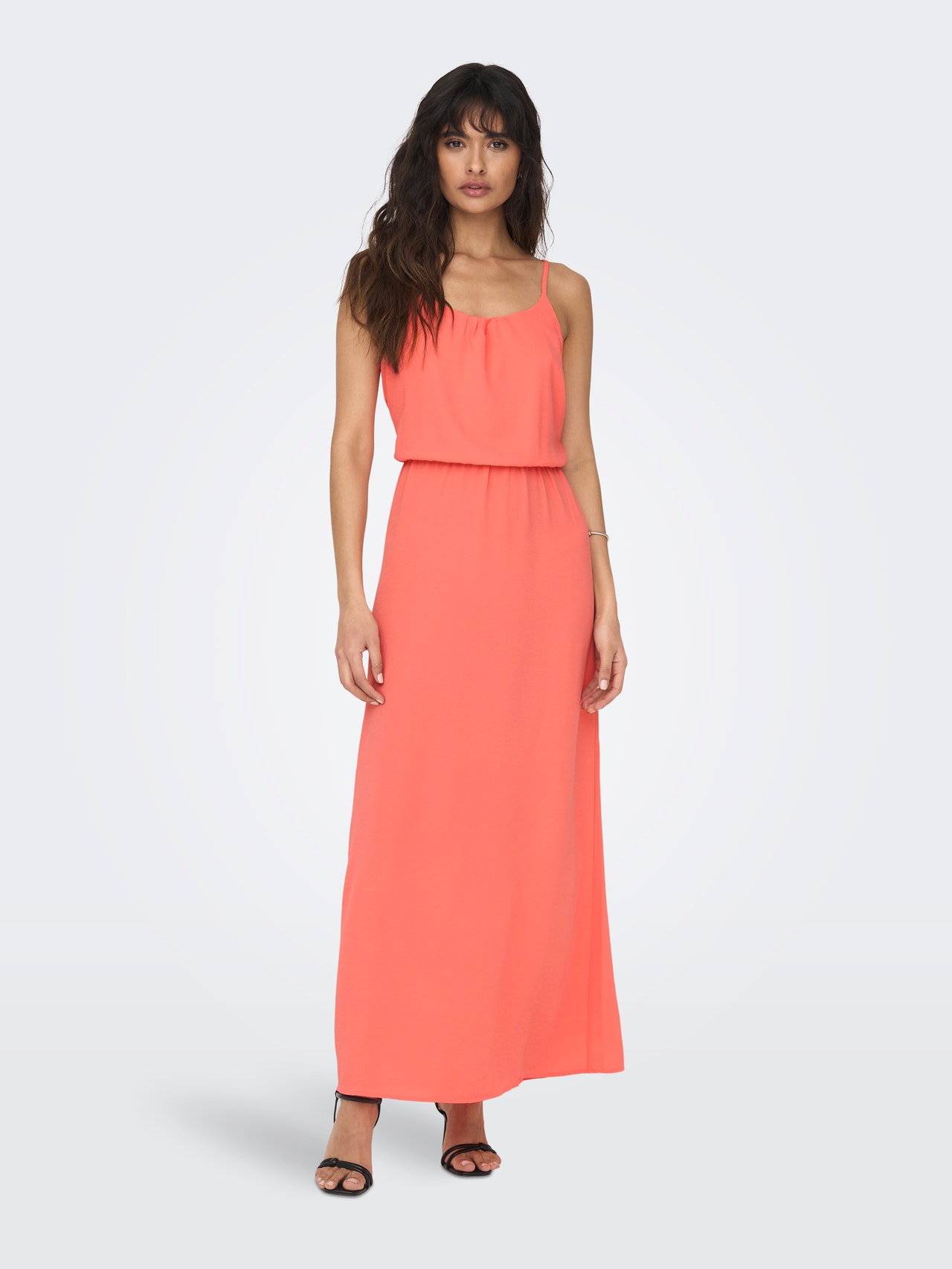 ONLY Effen gekleurd Maxi jurk -Georgia Peach - 15222218