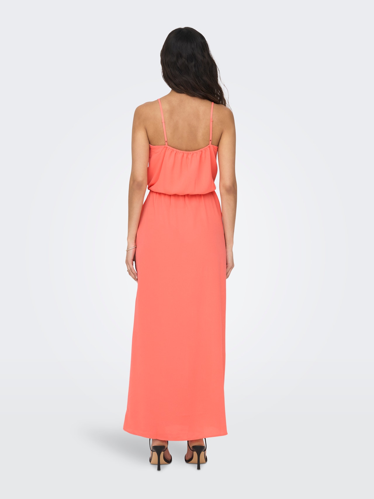 ONLY Solid colored Maxi dress -Georgia Peach - 15222218