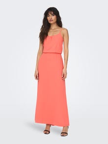 ONLY Solid colored Maxi dress -Georgia Peach - 15222218