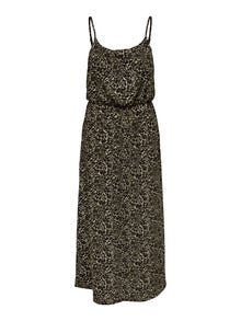 ONLY Maxi kjole med mønster -Toasted Coconut - 15222219