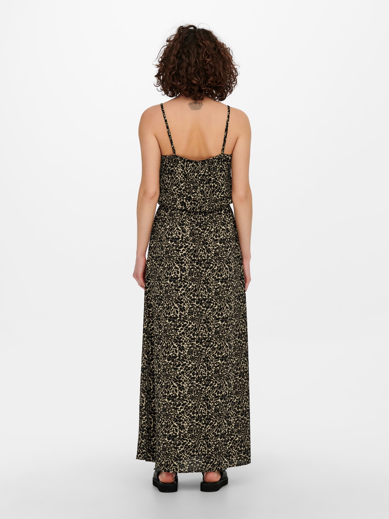 ONLY Maxi kjole med mønster -Toasted Coconut - 15222219