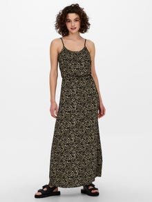 ONLY Maxi dress with pattern -Toasted Coconut - 15222219