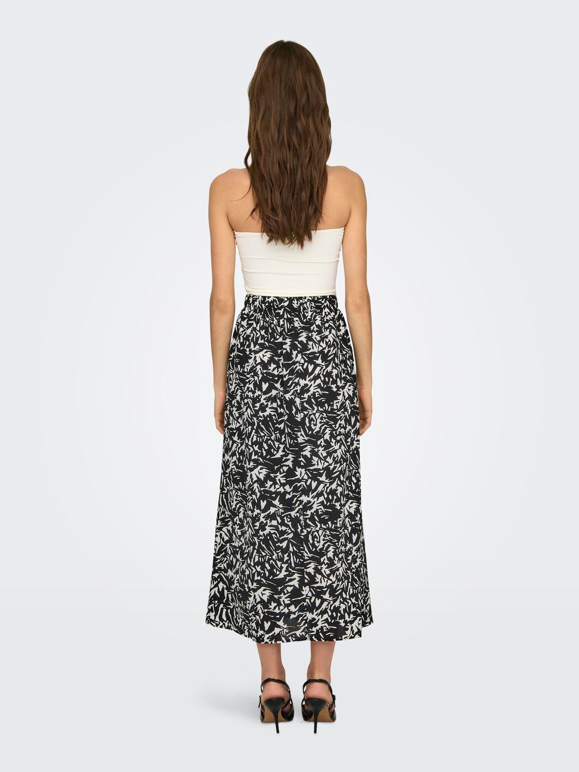 ONLY Long skirt -Black - 15222221