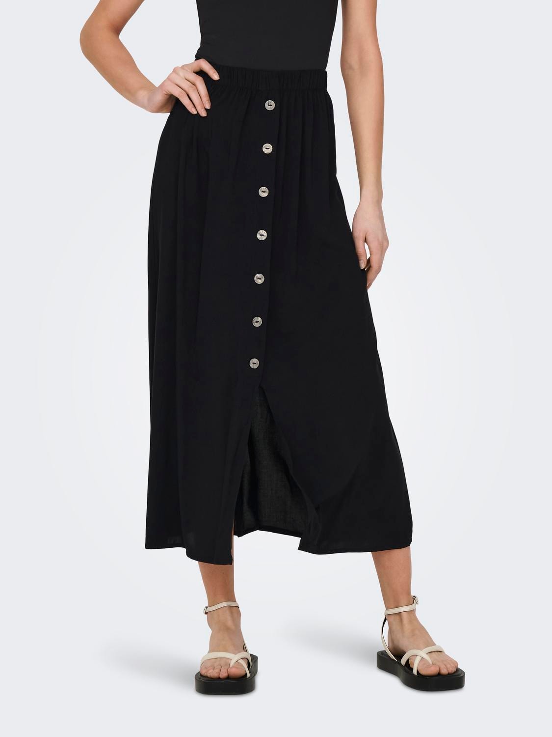 ONLY Long skirt -Black - 15222222