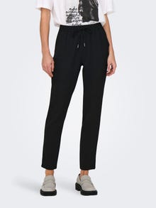 ONLY Classic trousers with high waist -Black - 15222231