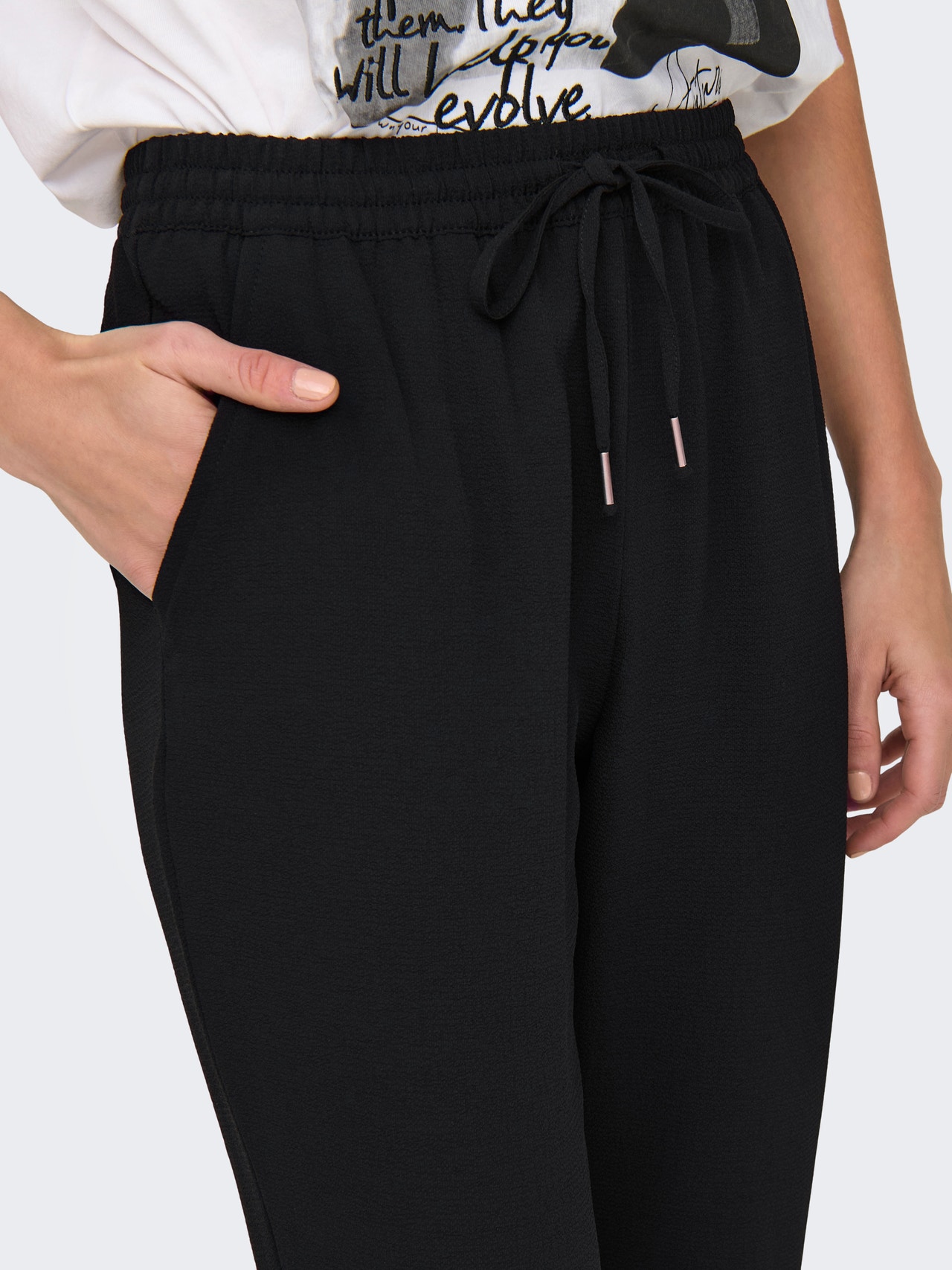 ONLY Pantalons Regular Fit -Black - 15222231