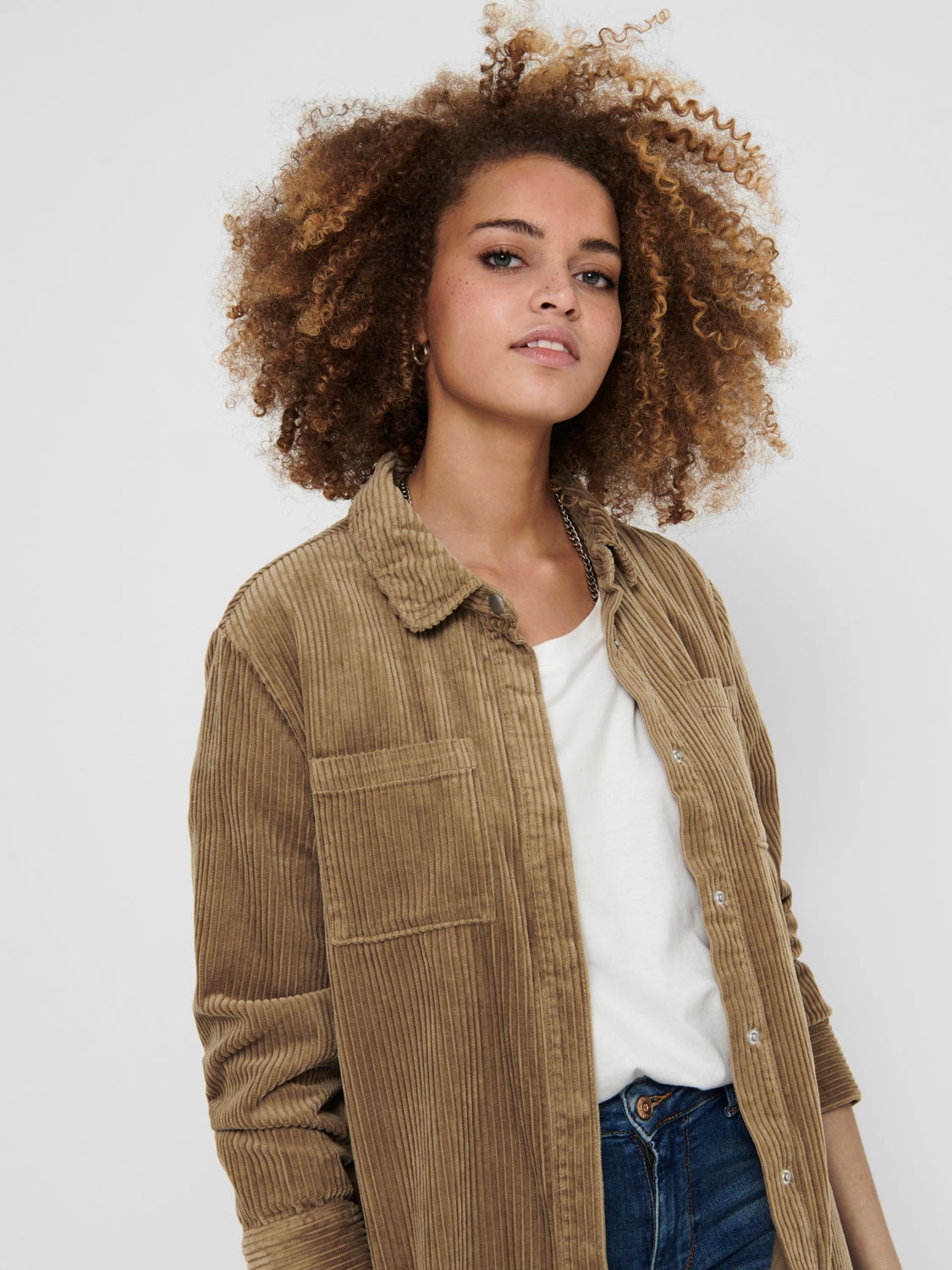 Long corduroy Jacket with 50% discount 