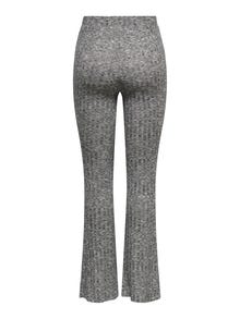 ONLY Slit detail Trousers -Dark Grey Melange - 15222473