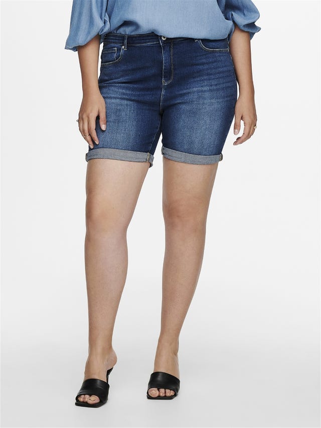 ONLY Curvy CarLaola Life HW Jeansshorts - 15222766