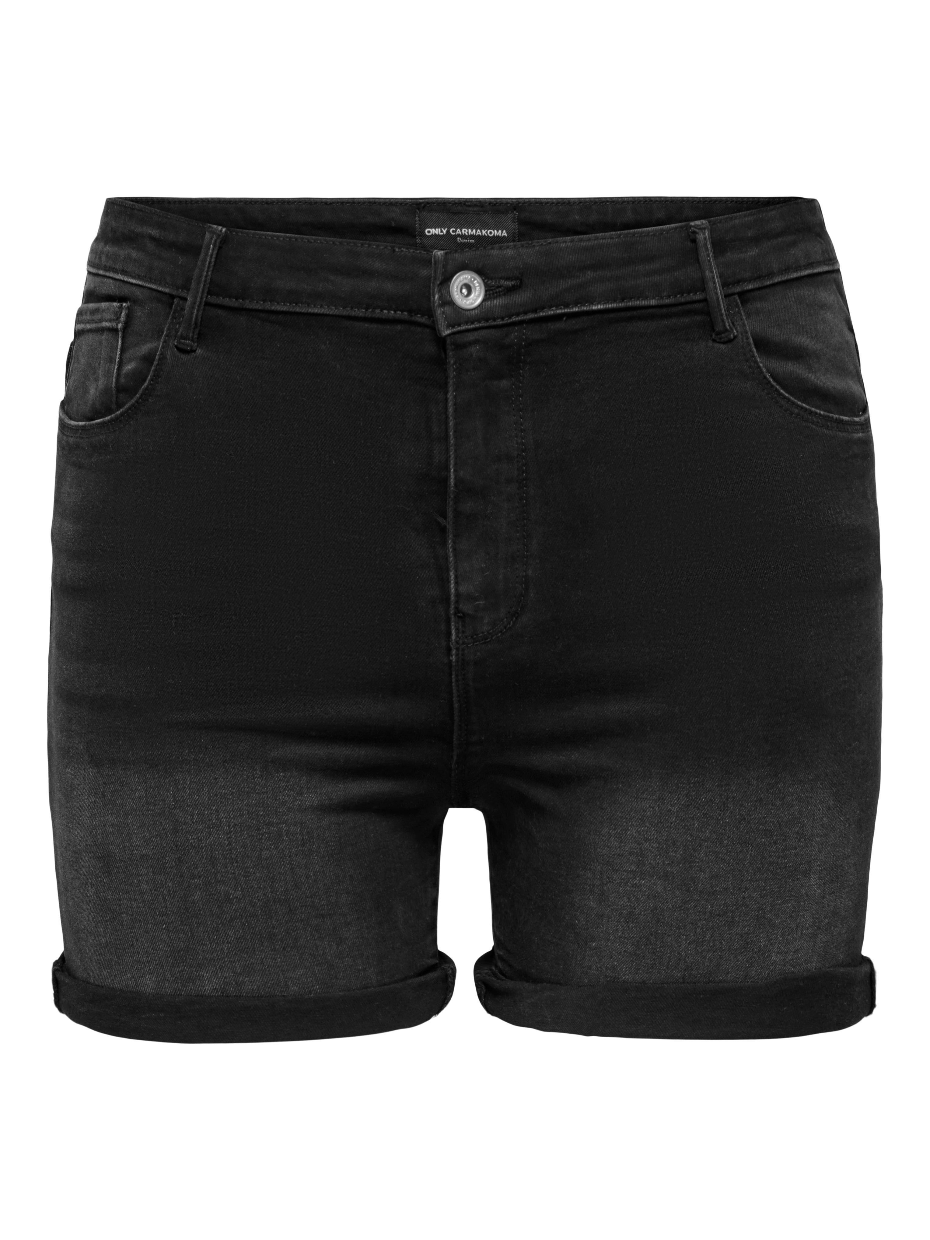Thumbnail - Carlaola Hohe Taille Skinny Fit Jeans-shorts