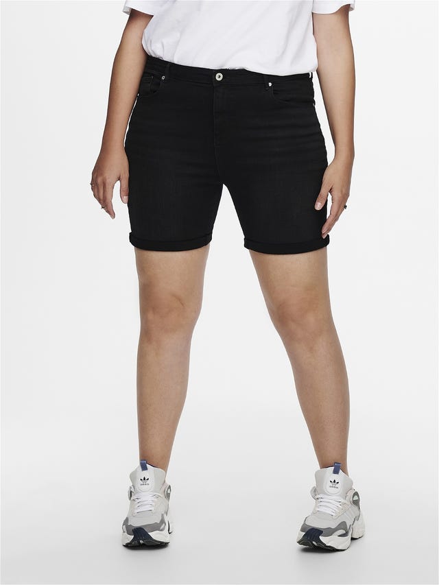 ONLY Skinny fit High waist Omvouwbare zomen Shorts - 15222767